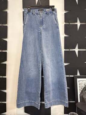 Denim Wide Leg Jeans Trousers Chinos 5 | 27 with STRETCH